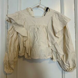 Zara ruffled top- NWOT size S